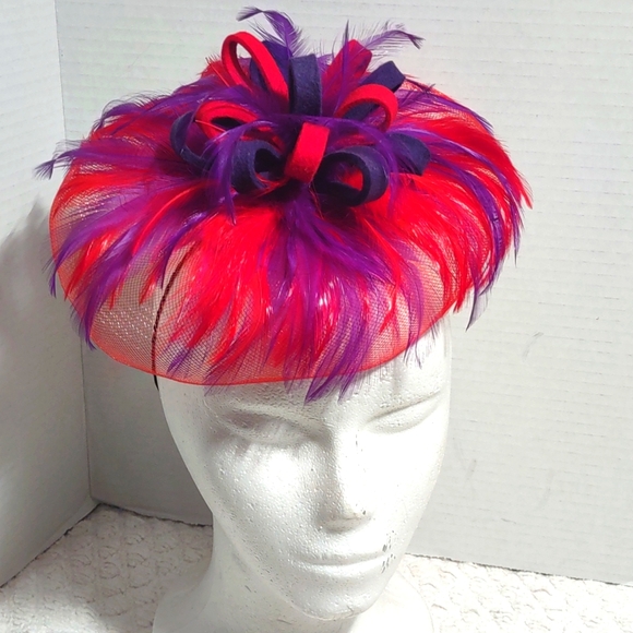 Designers Originals Accessories - Red Hat w/Purple Accent